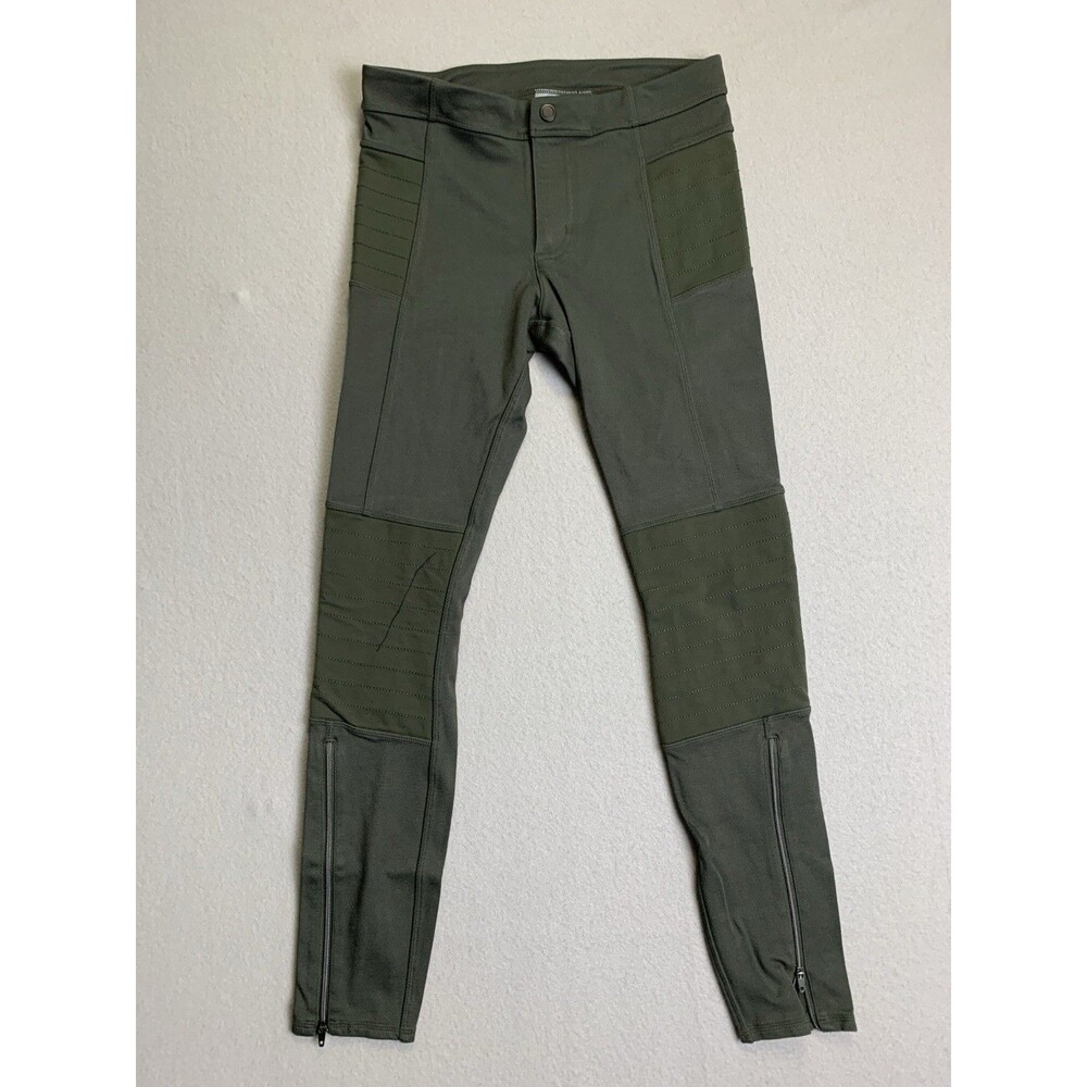 Athleta Leggings Woman 4 Olive Green Trailsetter Ponte Motion Pants Moto Pull On